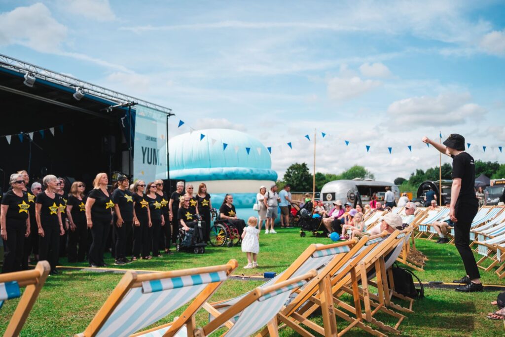 The Temple Newsam Food & Drink Festival Accessibility Page - Rock Choir Performance